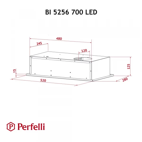  Perfelli BI 5256 WH 700 LED -  9