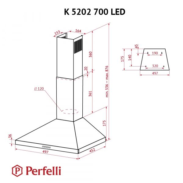  Perfelli K 5202 IV 700 LED -  8