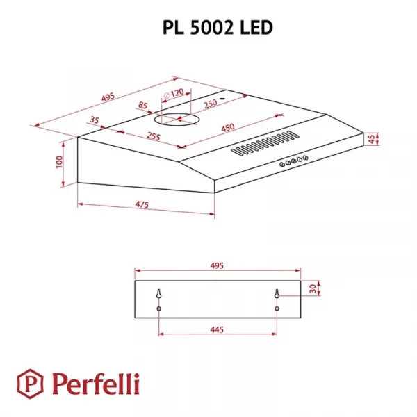  Perfelli PL 5002 W LED -  10