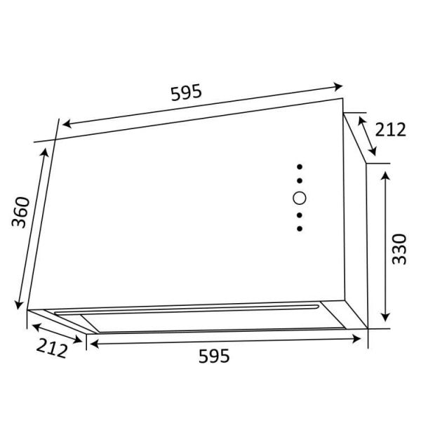  VENTOLUX PUNTO 60 BK (1000) TC MM BOX -  8