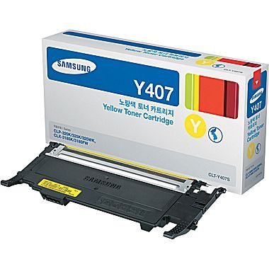  Samsung CLT-Y407S, Yellow, CLP-320/325, CLX-3185, 1000  (SU476A) -  1