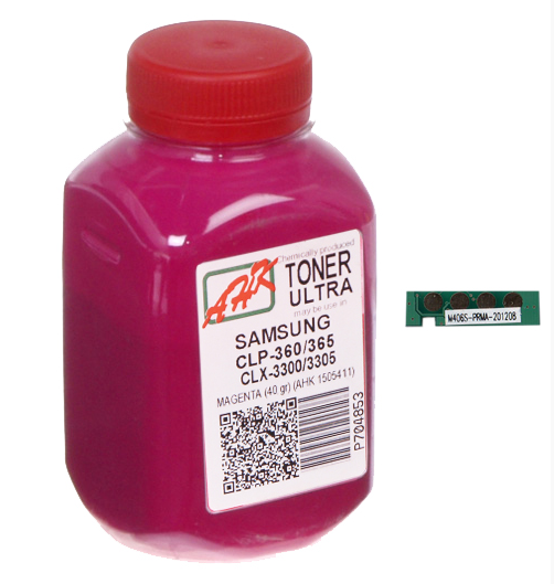  +  AHK Samsung CLP-360/365, CLX-3300/3305, Magenta, 40 , Ultra Color, (1505415) -  1