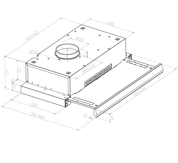   Pyramida TLX1-60 WH -  10