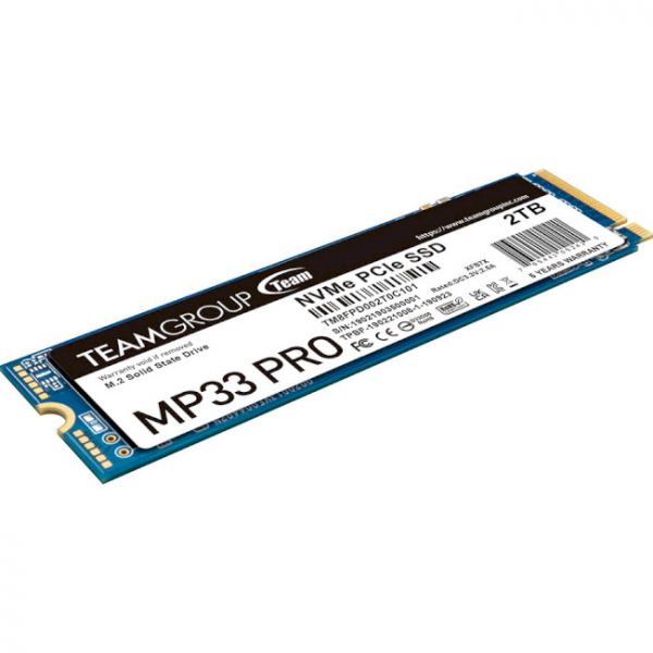 SSD  Team MP33 2TB Pro M.2 2280 PCIe 3.0 x4 3D TLC (TM8FPD002T0C101) -  3