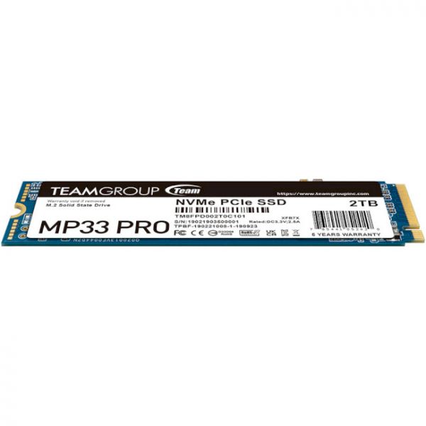 SSD  Team MP33 2TB Pro M.2 2280 PCIe 3.0 x4 3D TLC (TM8FPD002T0C101) -  4
