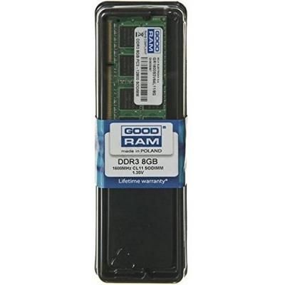   GoodRAM SO-DIMM DDR3 8Gb PC3-12800 (1600MHz) 1,35V (GR1600S3V64L11/8G) -  1