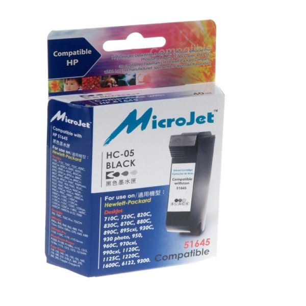  MicroJet HP 45 (C51645A), Black, DJ 850C/1600C, (HC-05) -  1