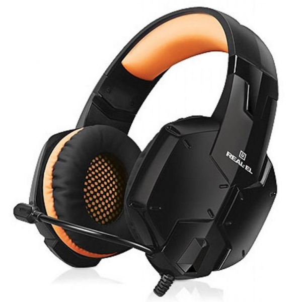  REAL-EL GDX-7700 Surround 7.1 Black-Orange -  1