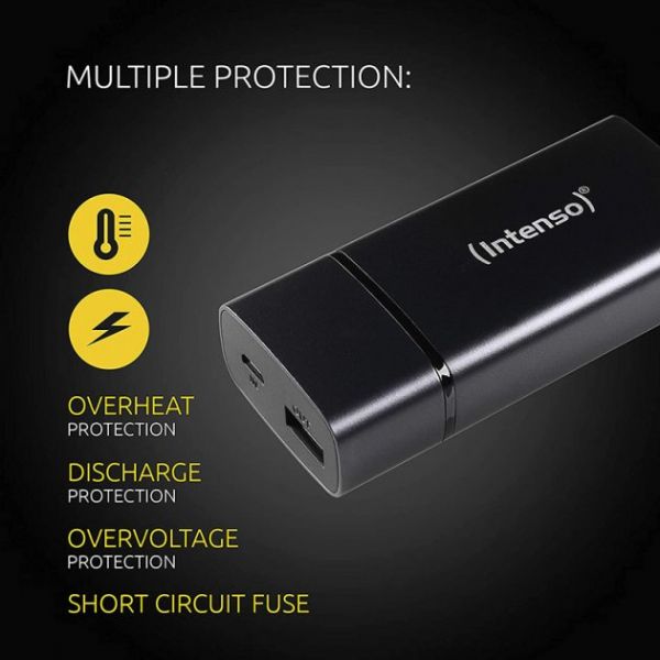    Intenso PM5200 5200mAh USB-A (7323520), black (PB930241) -  2