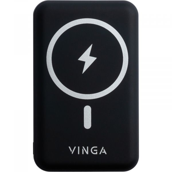  Vinga 10000 mAh Wireless Magnetic QC+PD (VPBAMS10BK) -  1