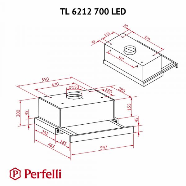  Perfelli TL 6212 Full BL 700 LED -  12