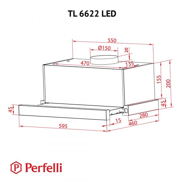   Perfelli TL 6622 BL 1000 LED -  12