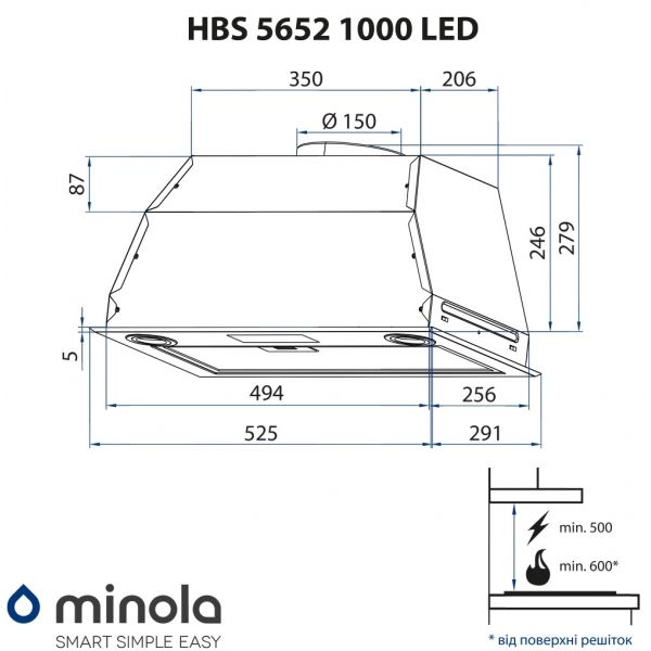  Minola HBS 5652 BL 1000 LED -  10