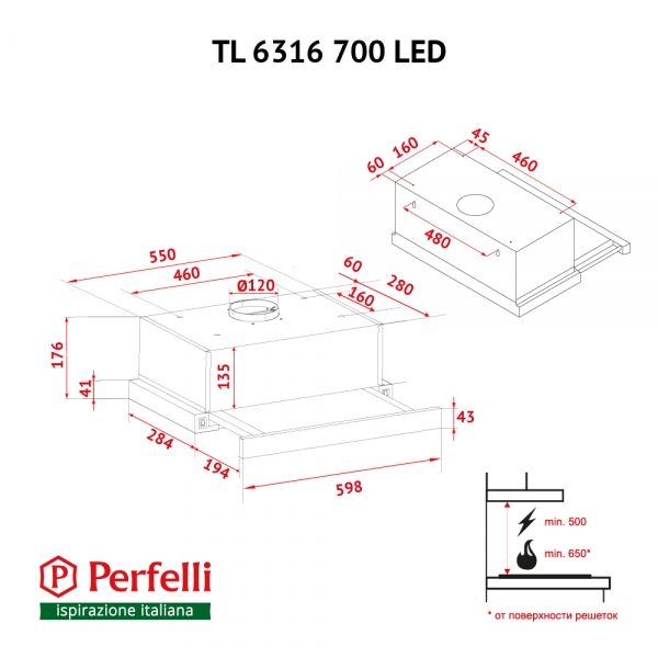  Perfelli TL 6316 BL 700 LED -  11