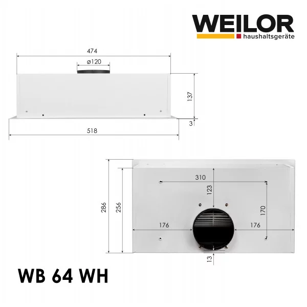  WEILOR WB 64 WH -  12