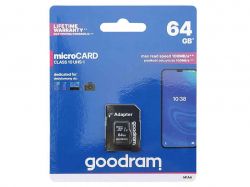   64Gb Micro SD (10) (adapter) UHS-I Goodram