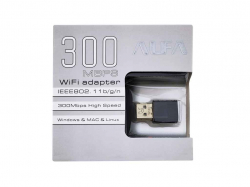  Wi-Fi USB W133, RTL8192IC, WPS button, 300Mbps ALFA