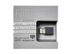  Wi-Fi USB W163, RTL8811IC, 2.4GHz5GHz, 600Mbps ALFA