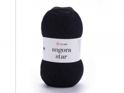  Angora Star  80%  20%  500 100 5/ 585 - Black YarnArt