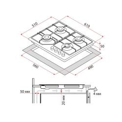    Perfelli HGG 61424 WH -  10