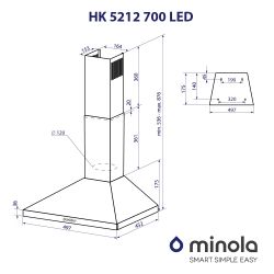  Minola HK 5212 WH 700 LED -  10