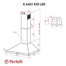  Perfelli K 6402 IV 850 LED -  10