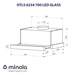  Minola HTLS 6234 BL 700 LED GLASS -  10