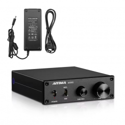 ϳ  AIYIMA A3001 black +   36V. Bluetooth 5.0, AUX, 50Wx2+100W (TPA3255)