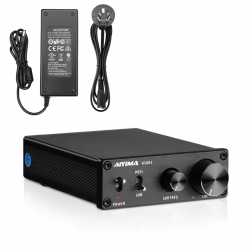 ϳ  AIYIMA A1001 black +   24V. Bluetooth 5.0, AUX, 50Wx2+100W