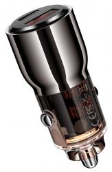    XO CC58 95W Car Charger Type-C PD 65W + USB-A 30W (Gray)  (CC58_Tarnish) -  5