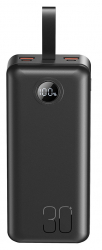    XO PR240 - 30000 mAh PD20W + QC22.5W with light (Black)  (PR240_Black) -  6