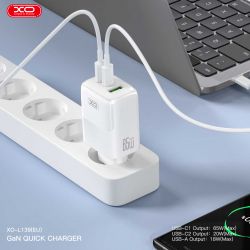    XO L139 - 65W PD Dual USB-C & 18W QC USB-A White (L139_White) -  4