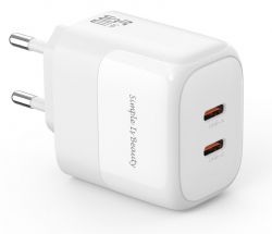    XO L140 - 35W PD Dual port USB-C White (L140_White)