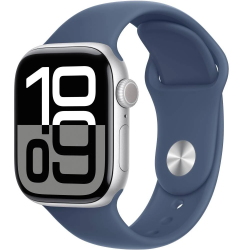   Apple Watch S10 GPS 46mm Silver Alum Denim Sp/b - M/L (MWWM3QH/A)