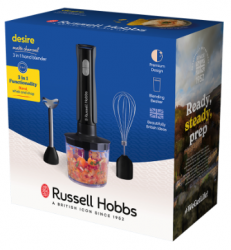   Russell Hobbs 27141-56 Matte Charcoal 3 in 1 Hand Blender (25192026001) -  5