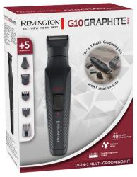   Remington PG2100 G10 Graphite 10-in-1 Multigrooming Kit (43323530100) -  3