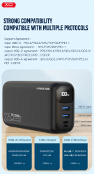    XO PR200 - 30000 mAh PD20W + QC22.5W Black (PR200_Black) -  3