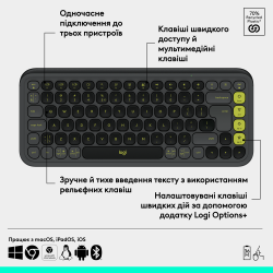  Logitech POP Icon Keys Graphite UKR (L920-013157) -  9