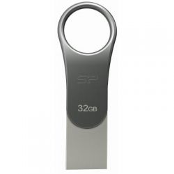 USB   Silicon Power 32GB Mobile C80 Silver USB 3.0 (SP032GBUC3C80V1S)