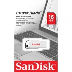 USB   SanDisk 16GB Cruzer Blade White USB 2.0 (SDCZ50C-016G-B35W) -  3