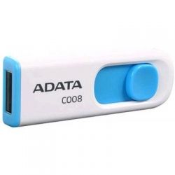 USB Flash Drive 64Gb ADATA C008, White/Blue (AC008-64G-RWE) -  2