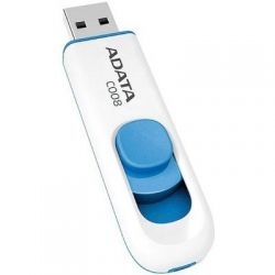 USB Flash Drive 64Gb ADATA C008, White/Blue (AC008-64G-RWE) -  3