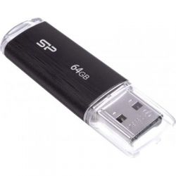 USB   Silicon Power 64GB Ultima U02 Black USB 2.0 (SP064GBUF2U02V1K) -  3