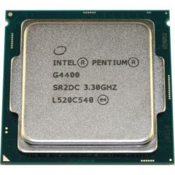  Intel Pentium (LGA1151) G4400, Tray, 2x3,3 GHz, HD Graphic 510 (1050 MHz), L3 3Mb, Skylake, 14 nm, TDP 54W (CM8066201927306)