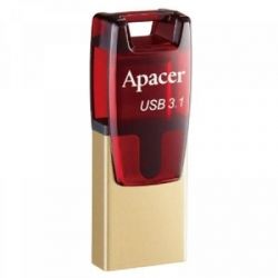 - USB3.2 Type-C 32GB Apacer AH180 Red (AP32GAH180R-1) -  3