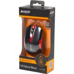  A4Tech G3-200N (Black+Red) , USB -  4