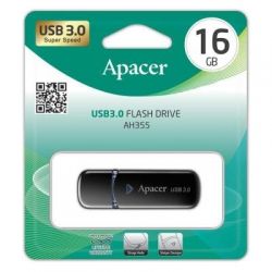 - USB3.0 16GB Apacer AH355 Black (AP16GAH355B-1) -  4