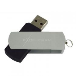 USB   eXceleram 16GB P2 Series Silver/Black USB 3.1 Gen 1 (EXP2U3SIB16) -  1