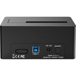 - 2.5"/3.5" Maiwo K308H, Black,  HDD 2,5"/3,5" SATA  USB3.0 . . 3*USB3.0-  -  4