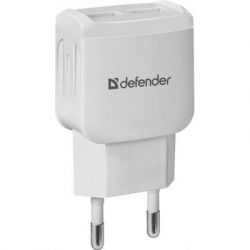   Defender UPA-22 white, 2xUSB, 2.1A (83580)